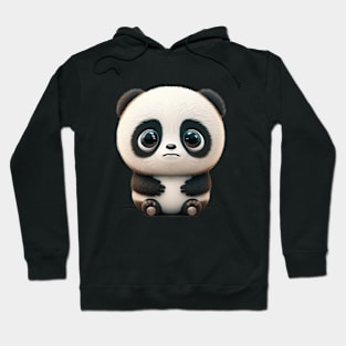 Panda Cute Adorable Humorous Illustration Hoodie